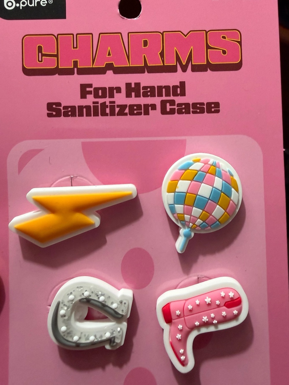 Viral Pink Charms Set for Hand Sanitizer Case - B PURE